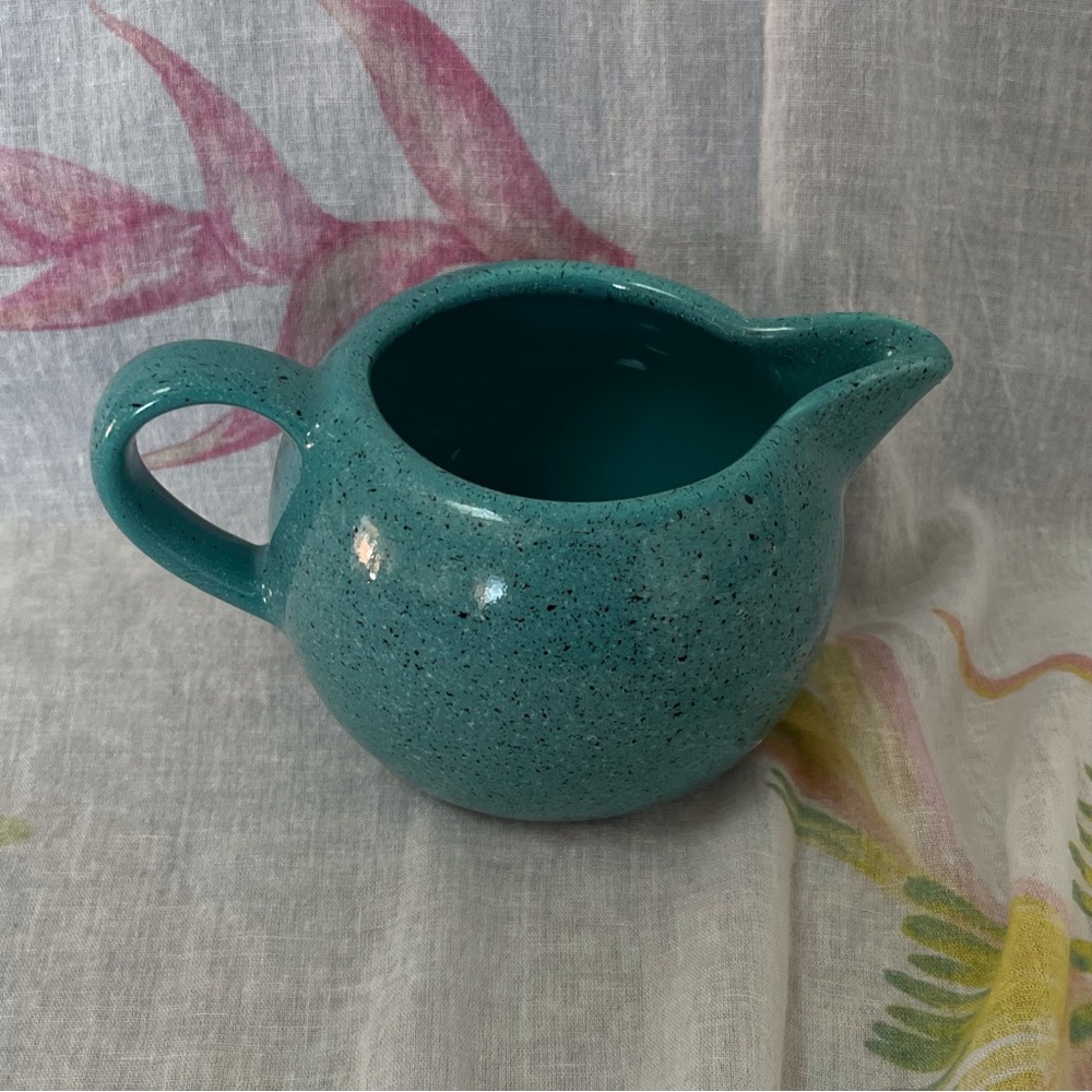 Vintage Baldell Turquoise Pottery 
Creamer